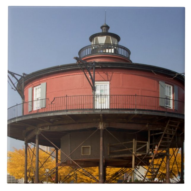 Azulejo De Cerámica BALTIMORE, MARYLAND. EE.UU. Conocimiento de siete  (Frente)