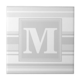 Azulejo De Cerámica Bandas grises claras monográficas