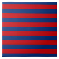 Bandas horizontales rojas y azules grandes