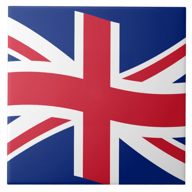 Azulejo De Cerámica Bandera británica (Frente)