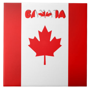 Azulejo De Cerámica Bandera canadiense