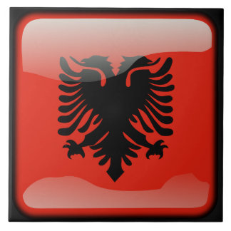 Azulejo De Cerámica Bandera de Albania