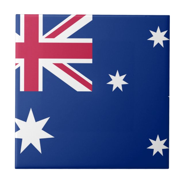 Azulejo De Cerámica Bandera de Australia (Frente)