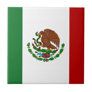 Azulejo De Cerámica Bandera de Cinco de Mayo en México