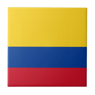 Azulejo De Cerámica Bandera de Columbia, República de Colombia