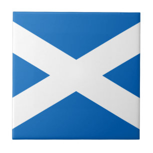 Azulejo De Cerámica Bandera de Escocia - Bratach na h-Alba