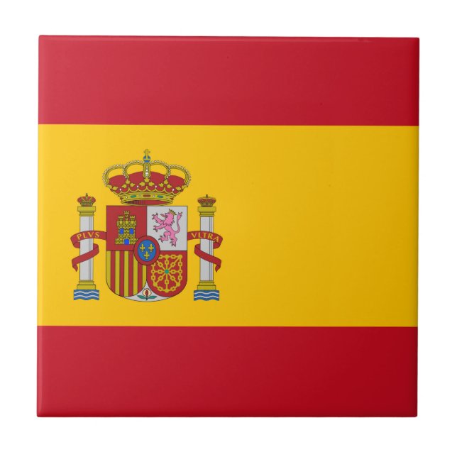 Azulejo De Cerámica Bandera de España - Bandera de España (Frente)