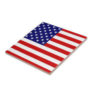Azulejo De Cerámica Bandera de Estados Unidos