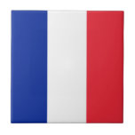 Azulejo De Cerámica Bandera de Francia<br><div class="desc">La bandera francesa es una tricolor vertical. Los colores utilizados en la bandera son azul, rojo, blanco. La proporción de la bandera francesa es de 2:3. La bandera de Francia fue adoptada en 1830. El primer uso del diseño actual de la bandera fue en 1794. El último cambio en el...</div>