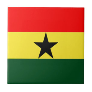 Azulejo De Cerámica Bandera de Ghana
