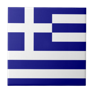 Azulejo De Cerámica Bandera de Grecia