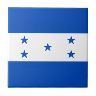 Azulejo De Cerámica Bandera de Honduras