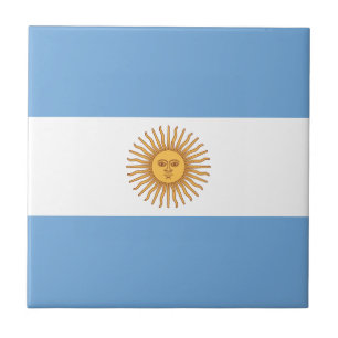Azulejo De Cerámica Bandera de la Argentina