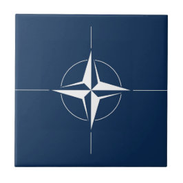 Azulejo De Cerámica Bandera de la OTAN
