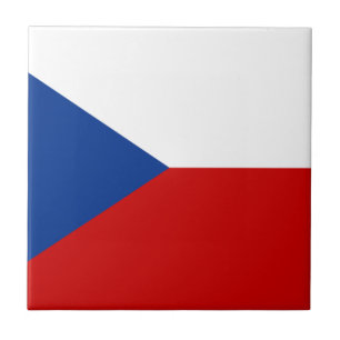 Azulejo De Cerámica Bandera de la República Checa