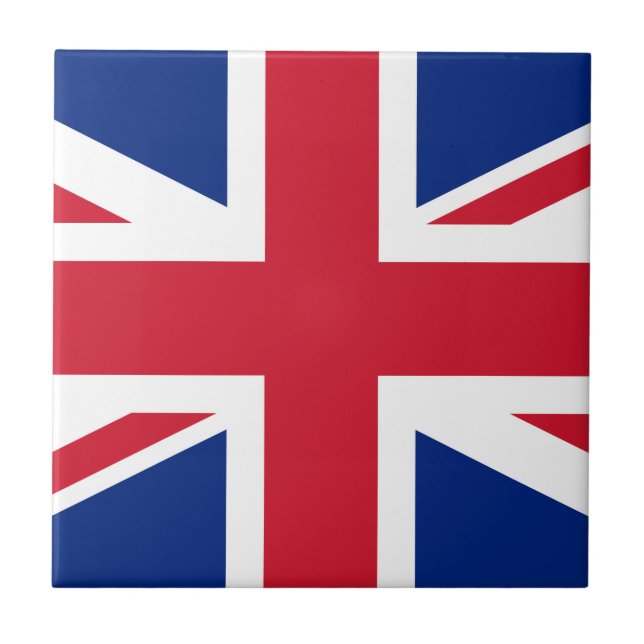 Azulejo De Cerámica Bandera de la Unión Británica del Reino Unido (Frente)
