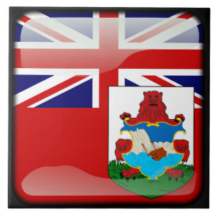 Azulejo De Cerámica Bandera de las Bermudas