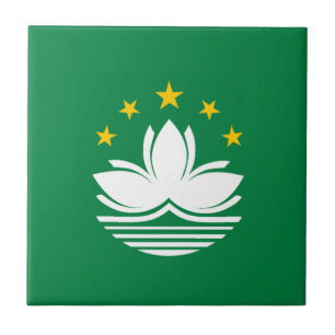 Azulejo De Cerámica Bandera de Macao