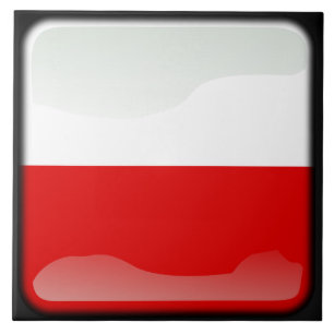 Azulejo De Cerámica Bandera de Polonia