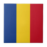 Azulejo De Cerámica Bandera de Rumania<br><div class="desc">La bandera rumana es una tribanda vertical. Los colores utilizados en la bandera son azul, rojo, amarillo. La proporción de la bandera rumana es de 2:3. La bandera de Rumania fue adoptada en 1989. El primer uso del diseño actual de la bandera fue en 1867. El último cambio en el...</div>