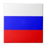 Azulejo De Cerámica Bandera de Rusia Tile cerámico<br><div class="desc">Bandera de Rusia Tile cerámico</div>