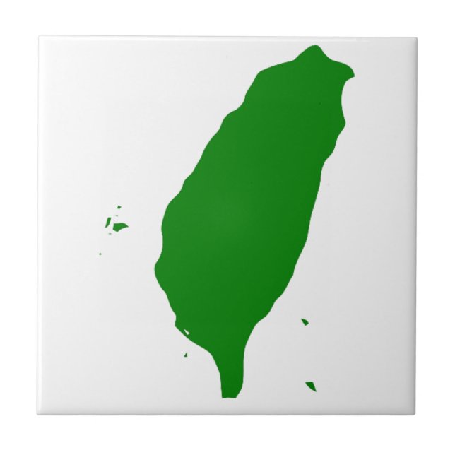 Azulejo De Cerámica Bandera de Taiwán - 世界台灣人大會旗,。 del 也稱為台灣旗 (Frente)