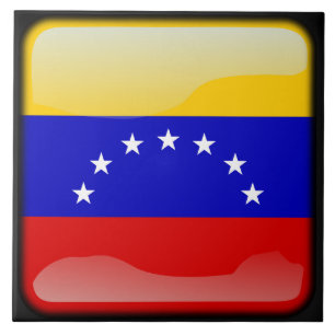 Azulejo De Cerámica Bandera de Venezuela