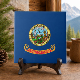 Azulejo De Cerámica Bandera del Estado de Idaho