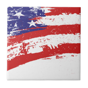 Azulejo De Cerámica Bandera Estrella de los Estados Unidos/Estados Uni