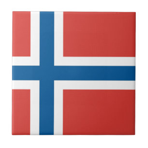 Azulejo De Cerámica Bandera noruega