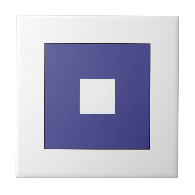 Azulejo De Cerámica Bandera P del ICS (Frente)