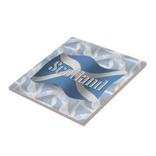 Azulejo De Cerámica Bandera que agita de Escocia