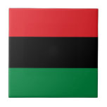 Azulejo De Cerámica Bandera verde y negra roja<br><div class="desc">Bandera verde y negra roja</div>