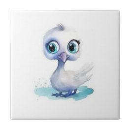 Azulejo de cerámica Baño Pato blanco lindo 