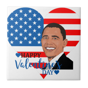 Azulejo De Cerámica barack obama valentine