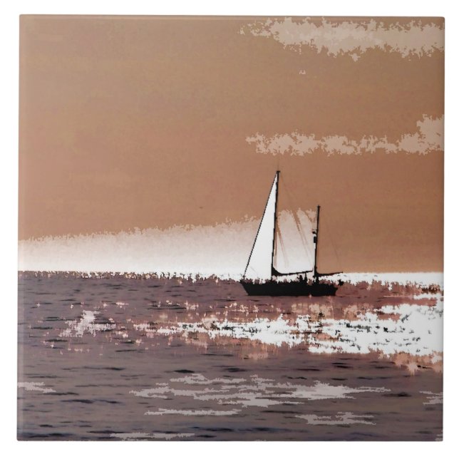 AZULEJO DE CERÁMICA BARCOS DE VELA (Frente)