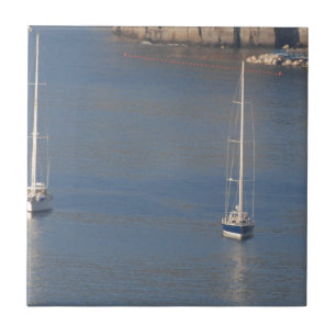 Azulejo De Cerámica Barcos en reposo en Sorrento Italia