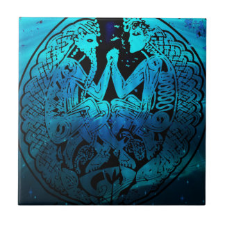 Azulejo De Cerámica Batalla de bueno contra mal