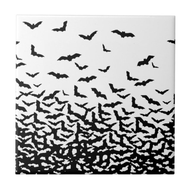 Azulejo De Cerámica ¡Bats! ¡Bats! (Frente)