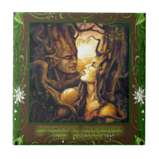 Azulejo De Cerámica Bebidas espirituosas del bosque