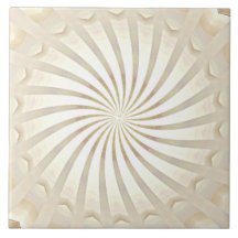 Azulejo de cerámica beige crema remolino