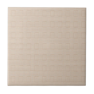 Azulejo de cerámica beige raya cuadrada