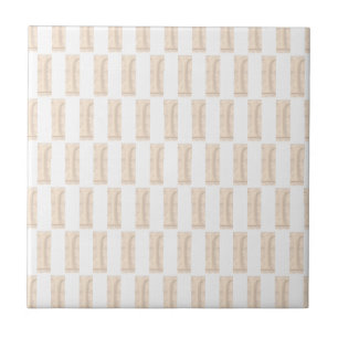 Azulejo de cerámica beige y blanco cuadrado modern
