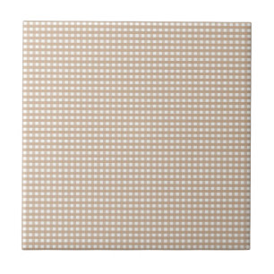 Azulejo de cerámica beige y blanco raya cuadrada