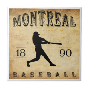Azulejo De Cerámica Béisbol 1890 de Montreal Quebec Canadá