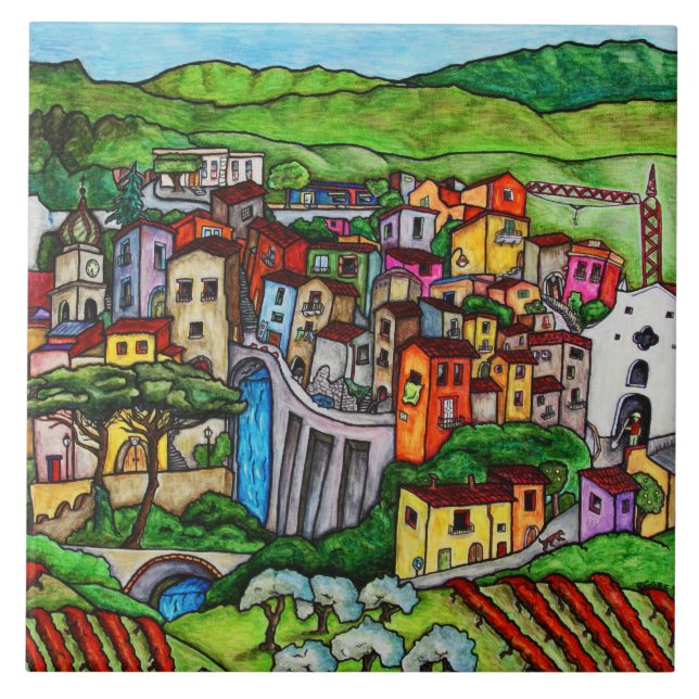 Azulejo De Cerámica Bella Guardia (Frente)