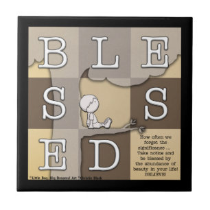 Azulejo De Cerámica Bendecido por la abundancia de belleza