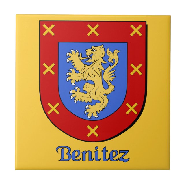 Azulejo De Cerámica Benitez Family Shield (Frente)