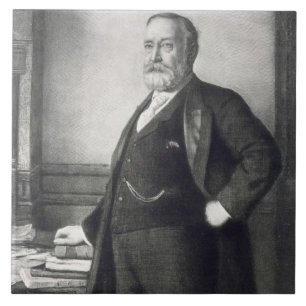 Azulejo De Cerámica Benjamin Harrison (1833-1901), 23ro presidente de