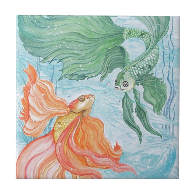 Azulejo De Cerámica Betta Dance (Frente)